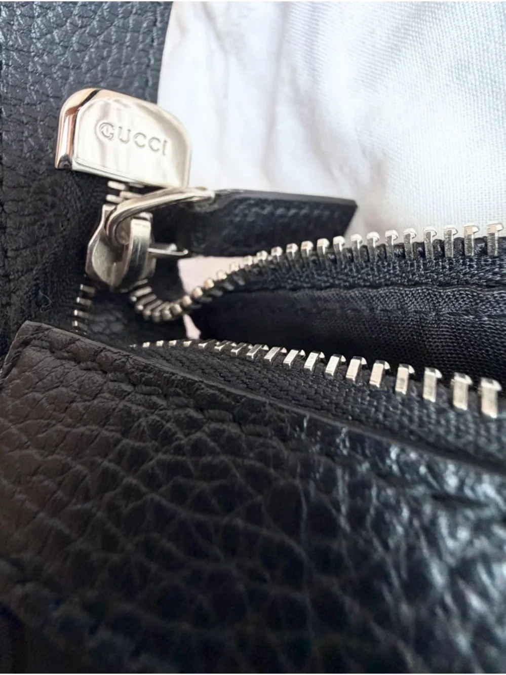 XL GUCCI Black Nylon & Leather GG Guccissima Canvas Weekender Duffle Bag Travel - Picture 3 of 7
